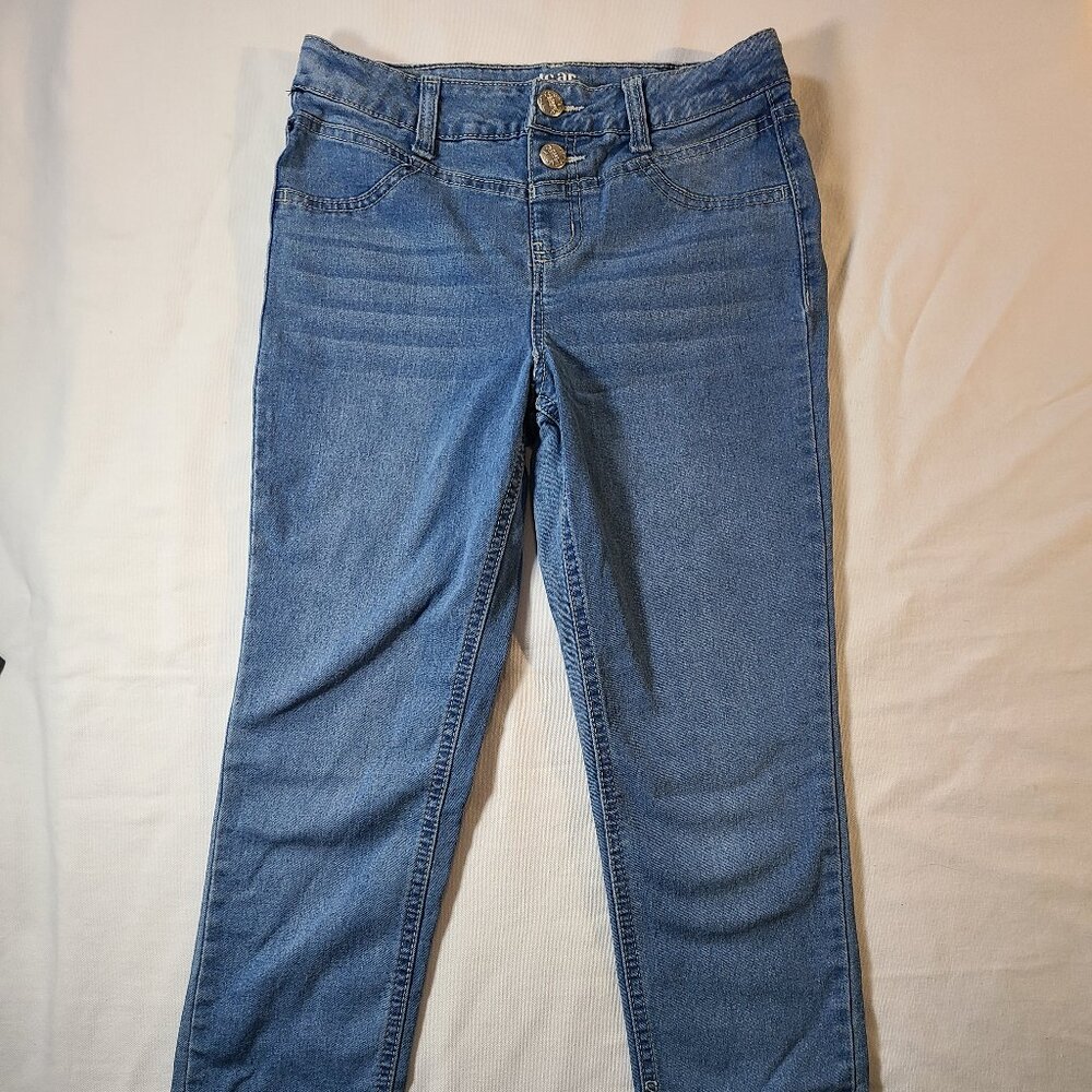Dear Juniper Girls Ankle Fit Jeans Size 10 Light Wash Stretch Denim